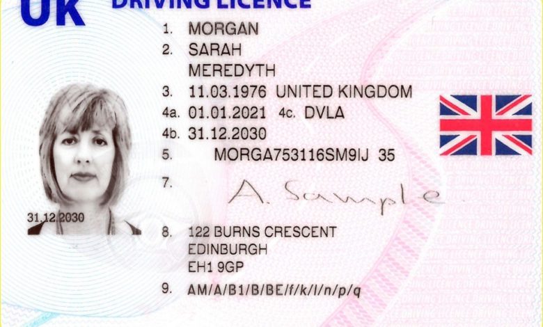 photocard driving licence
